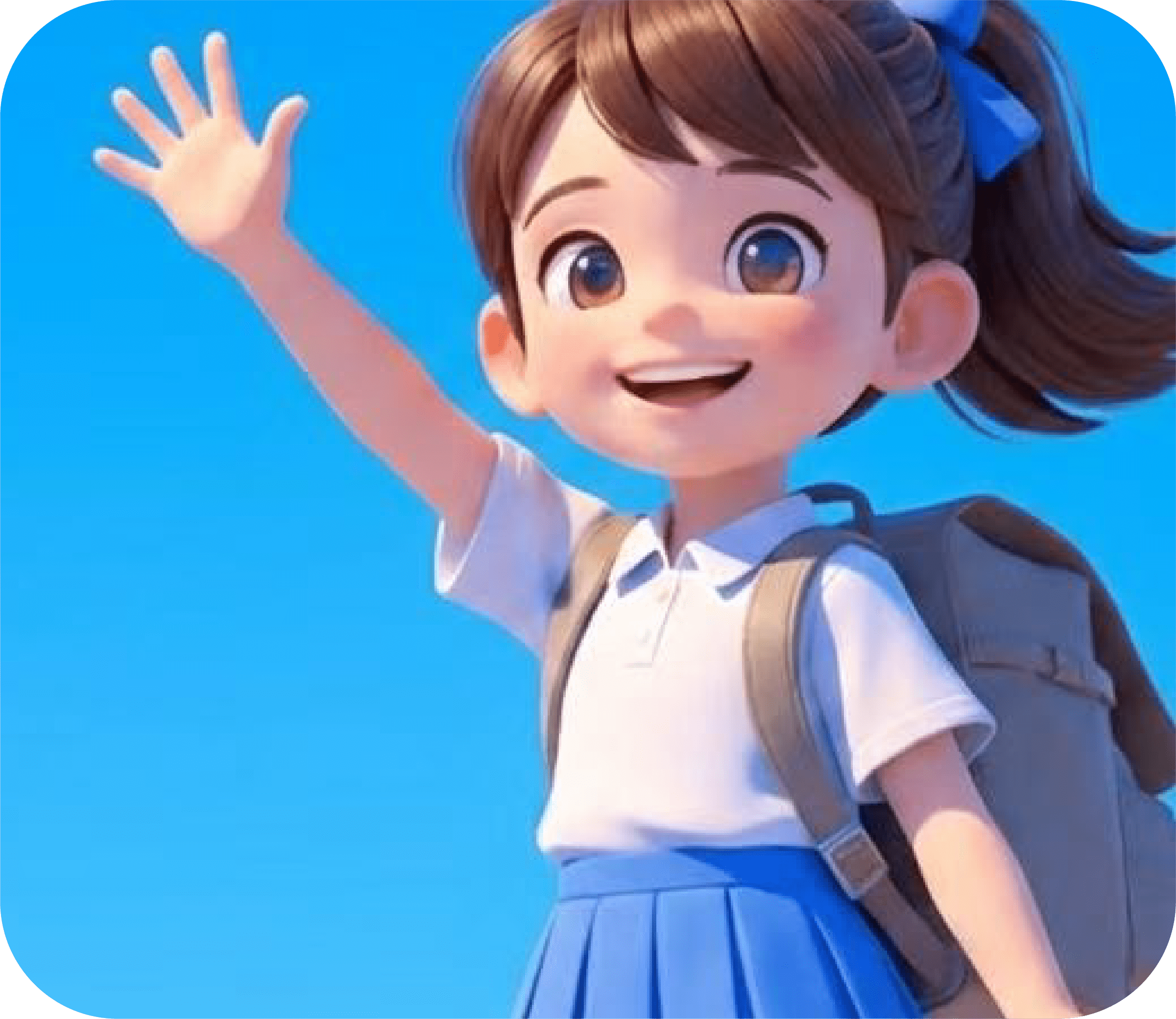 1年级的王梓涵同学：